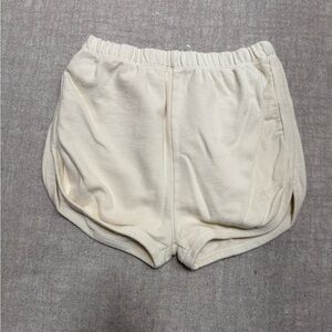 Women's Athletic Cream Shorts